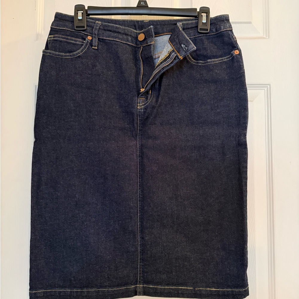 Dark Blue Denim Skirt